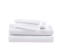Eddie Bauer - Set di biancheria da letto in flanella di cotone, spazzolato per una maggiore morbidezza, accogliente decorazione per la casa (bianco, pieno)