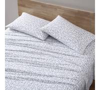 Eddie Bauer - Set di biancheria da letto King Sheets in cotone e percalle, Crisp & Cool Home Decor (Albright Hill Green, 4 pezzi King)