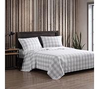Eddie Bauer - Set di biancheria da letto king size, flanella di cotone, spazzolato per una maggiore morbidezza, accogliente decorazione per la casa (plaid di casa del lakehouse, king)