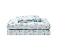 Eddie Bauer - Set di Lenzuola Doppie, Biancheria da Letto in Flanella di Cotone Caldo e Traspirante con Tasche Profonde, Spazzolato per Una Maggiore Morbidezza, Accogliente Decorazione per la casa,