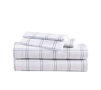 Eddie Bauer, Set di lenzuola per letto matrimoniale, in flanella di cotone caldo e traspirante, con tasche profonde, spazzolato per una maggiore morbidezza, accogliente decorazione per la casa,