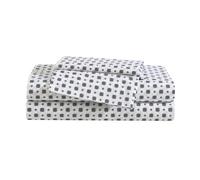 Eddie Bauer - Set di lenzuola per letto singolo, set di biancheria da letto in percalle di cotone di alta qualità, super morbido, certificato Oeko-Tex (Fairisle Sprinkle Black, Twin)