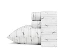 Eddie Bauer - Set di lenzuola Queen in cotone e percalle, Crisp & Cool Home Decor Downstream Queen