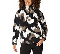Eddie Bauer Womens Midweight Plush Quarter Zip Fleece Pullover (as1, Alpha, x_s, Regular, Regular, Black Camo, X-Small)