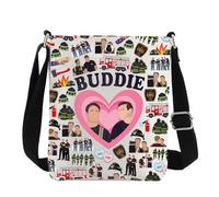 Eddie & Buck Borsa a tracolla Eddie & Buck Fans Gitfs Vigile del fuoco Show TV Regali Team 118 Regalo First Responder Borsa a tracolla, Buddie Cb2, 111