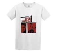Eddie Cochran The Best of Eddie Cochran Casual Round Neck T Shirt White XL
