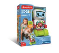 Clementoni Sapientino - Eddie Robot Educativo Interattivo, Gioco Educativo Bambini 4-6 Anni, Robot Parlante con Schermo LCD, Impara Lettere Numeri Emozioni e Musica, Lingua Italiana, 16713