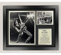 Eddie Van Halen | Collage fotografico con cornice, 30,5 x 38,1 cm | Legends Never Die, Inc.| Solo
