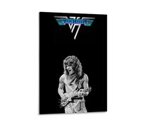 Eddie Van Halen Poster decorativo da parete vintage, stampa estetica retrò, perfetta per soggiorno, camera da letto, ufficio, studio di casa, stile cornice, 60 x 90 cm