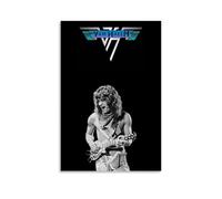 Eddie Van Halen Poster decorativo da parete vintage, stampa estetica retrò, perfetta per soggiorno, camera da letto, ufficio, studio di casa, stile senza cornice, 50 x 75 cm