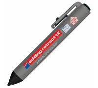 Edding 12-001 Retrattile 12 Lavagna Evidenziatore Nero 10pk