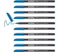 Edding 1200-010 1200 - Penna per Scrivere, Azzuro, 10 Pezzi