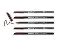 edding 1200 colour pen fine - dark brown - 10 pens - round tip 1 mm - felt-tip p