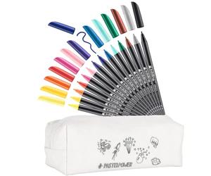 edding 1200 pennarelli pastello punta tonda 1 mm set da 12 + 2 con astuccio/astuccio, per scrittura creativa e disegno, appunti, disegni, scritte a mano e diari