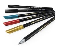 Edding 1255 Calligrafia Penne 2.0/5.0mm + 1200 Fibra Oro, Argento, Verde, Rosso