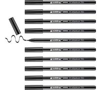 edding 1255 - Penna calligrafia, colore: nero (Confezione da 10) 2 mm Nero