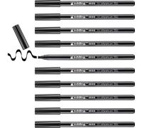 Edding 1255 - Penna calligrafia, colore: nero (Confezione da 10) 3.5 mm Nero