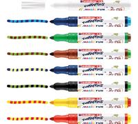 edding 13 Funtastics magic marker - assorted colours - 8 pens - bullet nib 2-4 mm - colour pens for children including magical colour-change pen, gift idea for children, creative fun