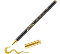 edding 1340 - Penna con punta a pennello, colore: oro metallizzato