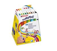 edding 14 Funtastics pennarelli punta fibra; Punta conica; Set 18 pz.; Colori assortiti; Tratto 3 mm