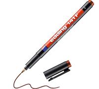 edding 141 F - Pennarello indelebile, 0,6 mm, colore: marrone