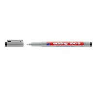 edding 150 S - Pennarello OHP non permanente, 0,3 mm, colore: Nero