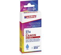 Edding 18-274-01 Cartuccia Compatibile sostituisce Canon CLI-526C Ciano EDD-27