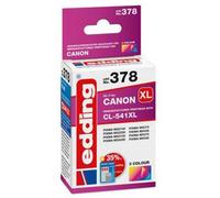 Edding 18-378 Cartuccia Compatibile sostituisce Canon CL-541 XL Ciano, Magenta