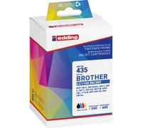 Edding 18-435 Cartuccia Compatibile sostituisce Brother LC-1100BK, LC-1100C, L