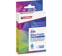 Edding 18-446-01 Cartuccia Compatibile sostituisce Brother LC-123C Ciano EDD-4