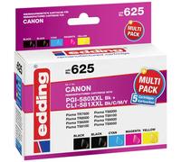 Edding 18-625 Cartuccia Compatibile sostituisce Canon PGI-580PGBK XXL, CLI-581