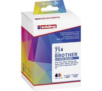 Edding 18-714 Cartuccia Compatibile sostituisce Brother LC-1000BKCMY Imballo m