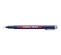 edding 1800 profipen 0.5 - Blister 1 Penna- Colore Nero - Penna di precisione - Tratto 0.5 mm