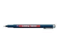 EDDING 1800 PROFIPEN - Pennarelli a punta fine con pigmento (confezione da 3), 0,1 mm, colore: blu