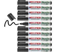 edding 21 Ecoline permanent marker - black - box of 10 - round tip 1.5-3 mm - wa