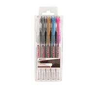 edding 2185 à Encre Scrivere, disegnare, per Mandala, Bullet journals Gel, Penna Roller, Gomma, Assortiti, 1 unité (Lot de 5), 5 unità