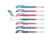 edding 2185 Gel roller - Penne gel per una scrittura creativa, album e disegno - Per una scrittura morbida - set 7 colori assortiti