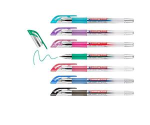 edding 2185 Gel roller - Penne gel per una scrittura creativa, album e disegno - Per una scrittura morbida - set 7 colori assortiti