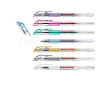 edding 2185 Roller inchiostro gel - bianco, oro, argento, blu, verde, rosa, viola - custodia da 7-,7 mm - penna gel per scrivere, disegnare, per mandala, bullet journals - roller gel, penna roller