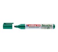 edding 22 pennarelli indelebili - verde - 1 penna - punta a cuneo 1 - 5 mm - pennarelli indelebili ad asciugatura rapida - Impermeabile - indelebile - per cartone, plastica, legno, metallo