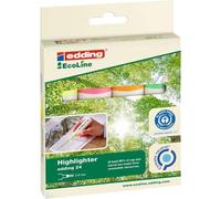 edding 24-4 S EcoLine highlighter set Pack of 4 NEW