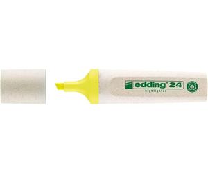 Edding 24 Pennarello fluorescente EcoLine - Punta a scalpello - Linea tra 2-5 mm - 90% plastica riciclata - Etichetta ecologica NEW