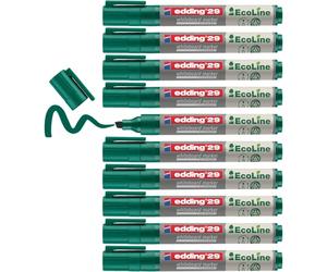 edding 29 EcoLine pennarello per lavagna bianca, colore: Nero 1-5mm Green