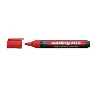 Edding Marcatore permanente 300 punta conica rosso 10 unità