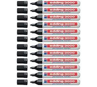 Edding 3000, 12er-Pack, Nero, 1