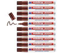 Edding 3000 Marrone 10pezzo(i) marcatore permanente