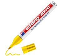 edding 3000 pennarello indelebile giallo, confezione da 1 pezzo