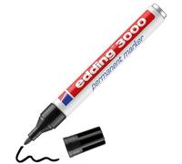 Pennarello indelebile Edding 3000 - Punta tonda da 1,5 mm - Tratto tra 1,5 e 3 mm - Ricaricabile - Asciugatura rapida - Colore