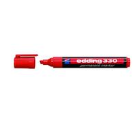 Edding E330002 330 - Pennarello permanente, confezione da 10 pezzi, colore: Rosso