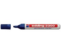 EDDING 3300 MARKER permanente - punta smussata - corsa tra 1 e 5 mm.- Inchiostro quasi odore - asciugatura rapida - colore blu NEW